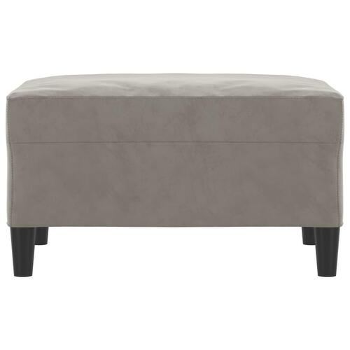 Fodskammel 70x55x41 cm velour grå