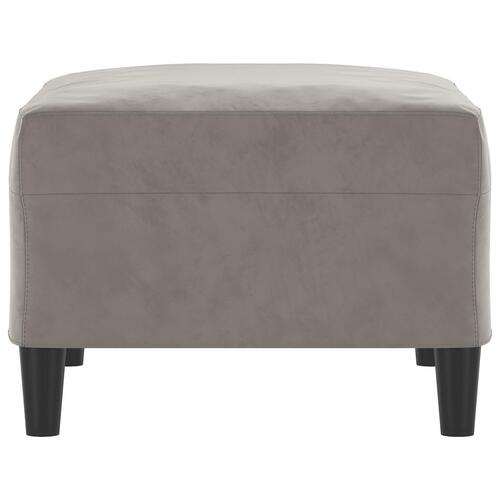 Fodskammel 70x55x41 cm velour grå