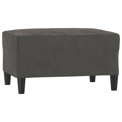 Fodskammel 70x55x41 cm velour mørkegrå