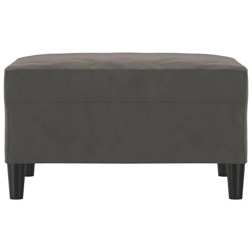 Fodskammel 70x55x41 cm velour mørkegrå
