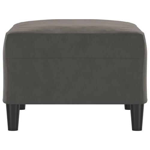 Fodskammel 70x55x41 cm velour mørkegrå