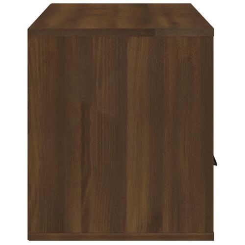 Tv-bord 100x35x40 cm konstrueret træ brun egetræsfarve