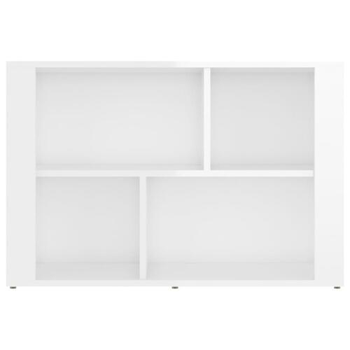 Skænk 80x30x54 cm konstrueret træ hvid højglans