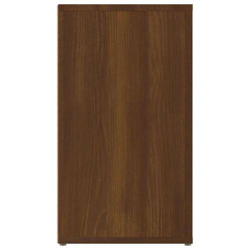 Skænk 80x30x54 cm konstrueret træ brun egetræsfarve