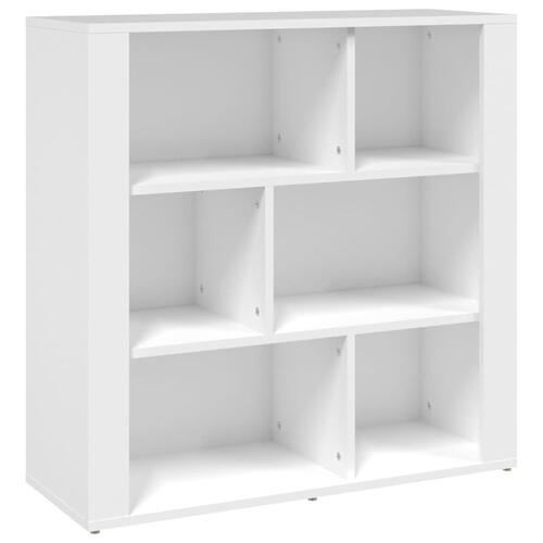 Skænk 80x30x80 cm konstrueret træ hvid
