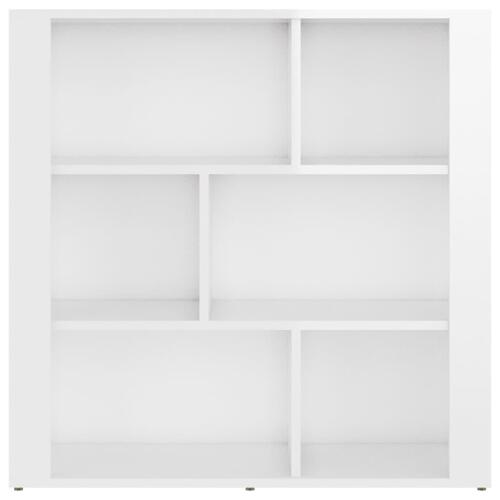 Skænk 80x30x80 cm konstrueret træ hvid højglans
