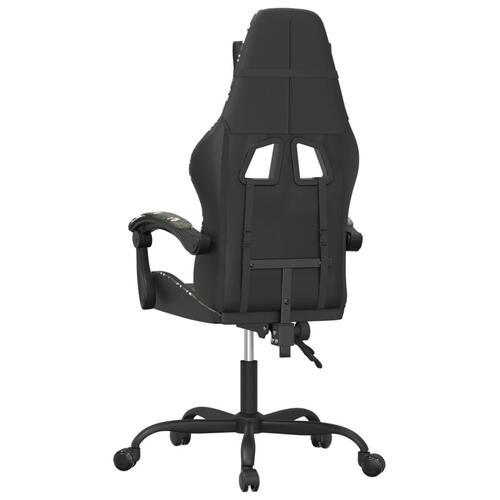 Gamingstol kunstlæder sort og camouflage