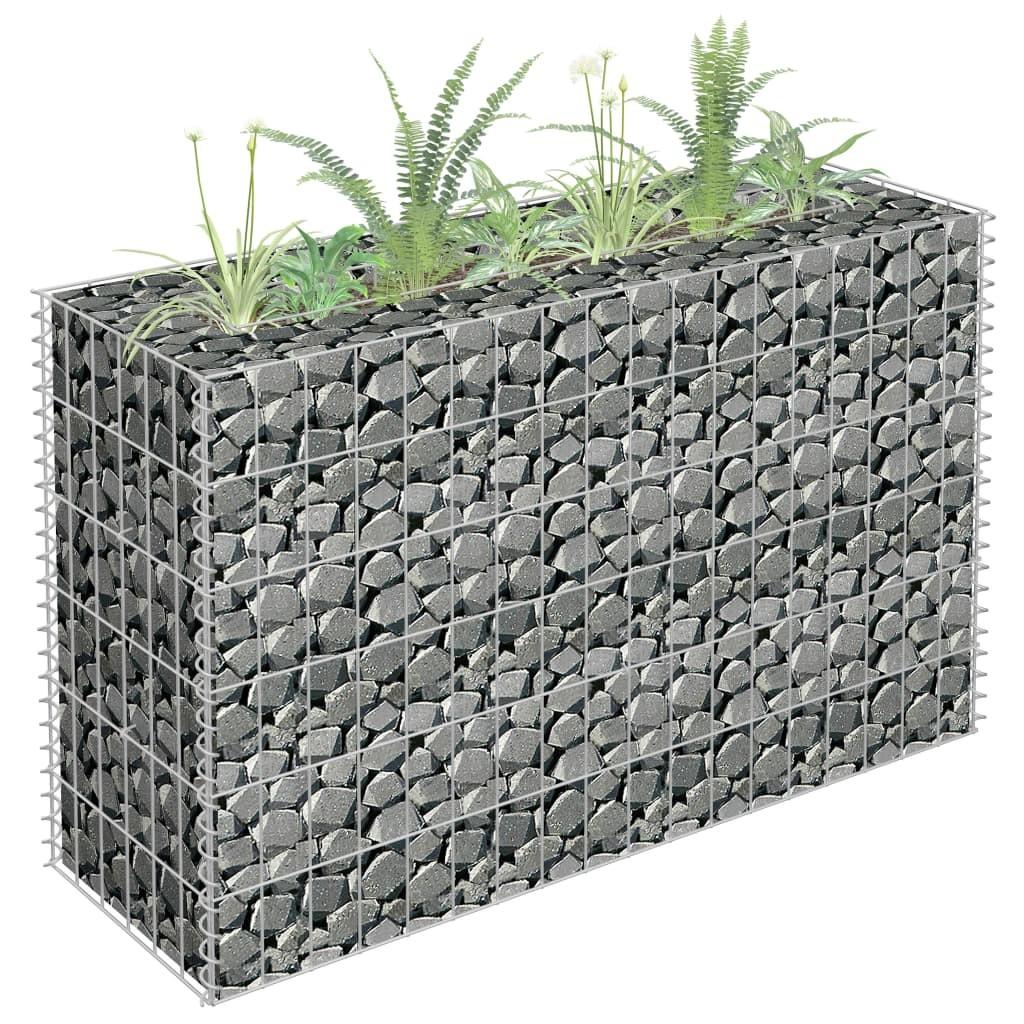Gabion-højbed 90x30x60 cm galvaniseret stål