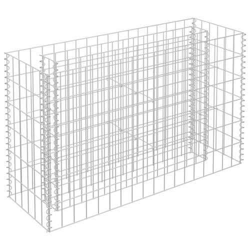 Gabion-højbed 90x30x60 cm galvaniseret stål