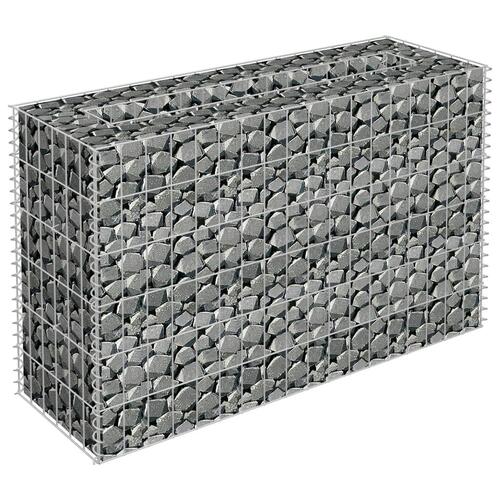 Gabion-højbed 90x30x60 cm galvaniseret stål