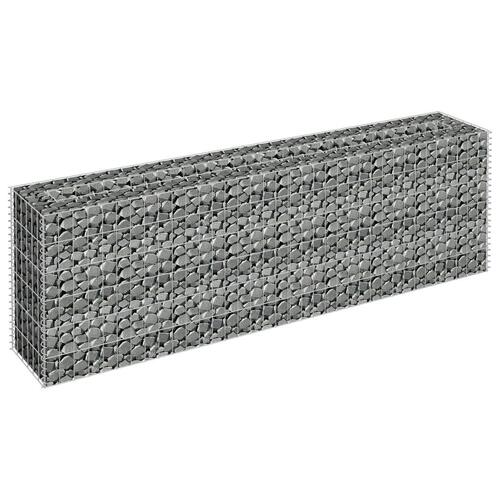Gabion-højbed 180x30x60 cm galvaniseret stål