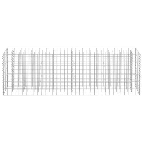 Gabion-højbed 180x30x60 cm galvaniseret stål