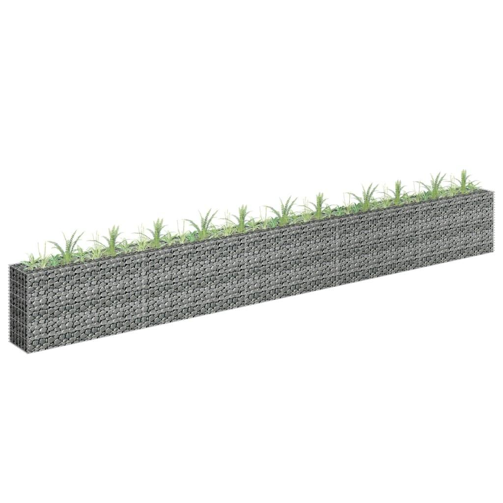 Gabion-højbed 450x30x60 cm galvaniseret stål