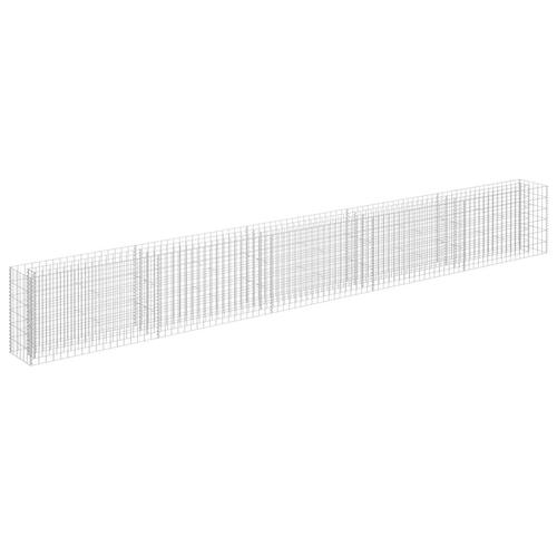Gabion-højbed 450x30x60 cm galvaniseret stål