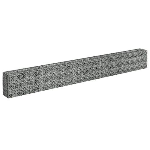 Gabion-højbed 450x30x60 cm galvaniseret stål
