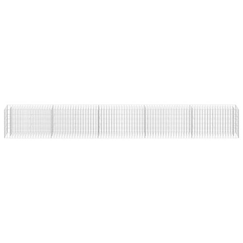 Gabion-højbed 450x30x60 cm galvaniseret stål