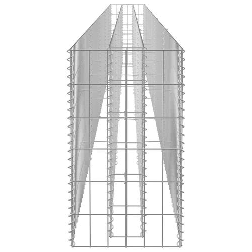 Gabion-højbed 450x30x60 cm galvaniseret stål