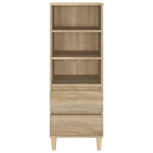 Skab 40x36x110 cm konstrueret træ Sonoma-eg