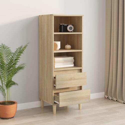 Skab 40x36x110 cm konstrueret træ Sonoma-eg