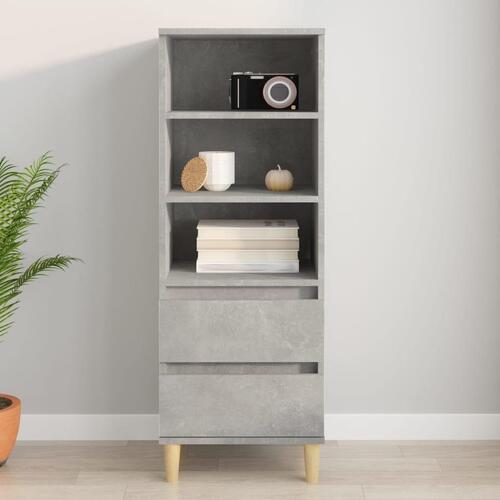 Skab 40x36x110 cm konstrueret træ betongrå