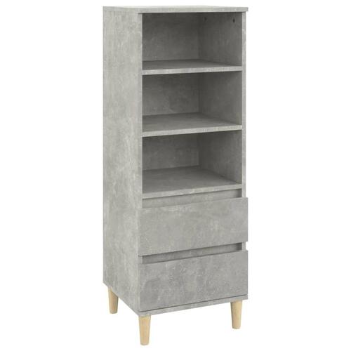 Skab 40x36x110 cm konstrueret træ betongrå