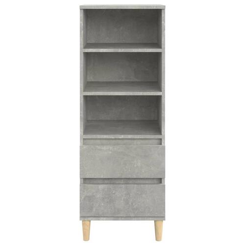Skab 40x36x110 cm konstrueret træ betongrå