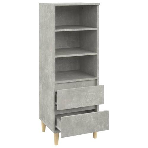 Skab 40x36x110 cm konstrueret træ betongrå