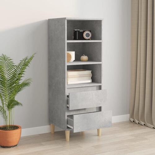 Skab 40x36x110 cm konstrueret træ betongrå