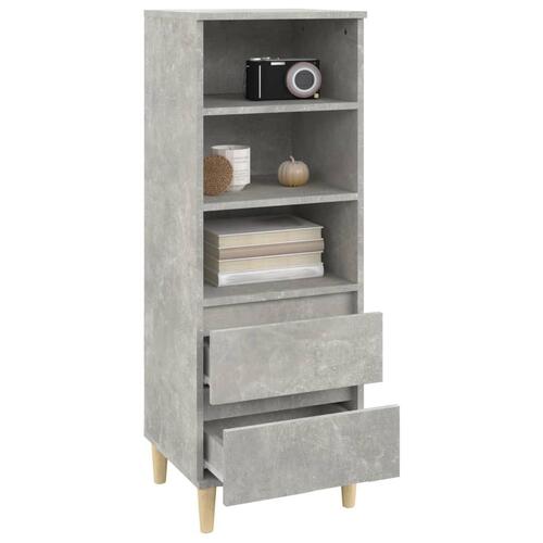 Skab 40x36x110 cm konstrueret træ betongrå