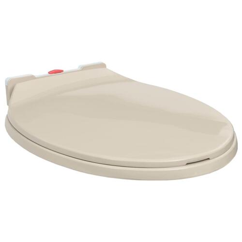 Toiletsæde soft-close quick release-funktion oval abrikosfarvet