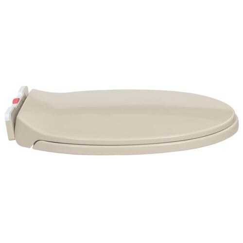 Toiletsæde soft-close quick release-funktion oval abrikosfarvet