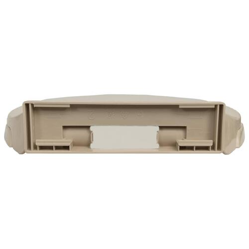 Soft close toiletsæde oval beige