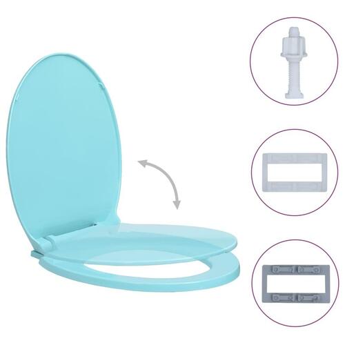 Toiletsæde med soft-close oval grøn