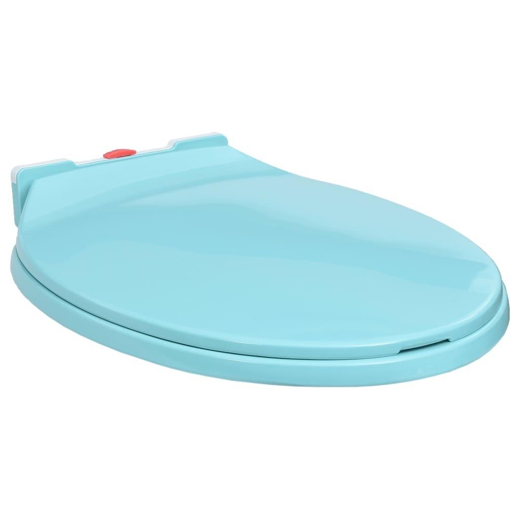 Toiletsæde med soft-close quick release-funktion oval grøn