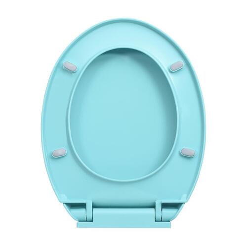 Toiletsæde med soft-close quick release-funktion oval grøn
