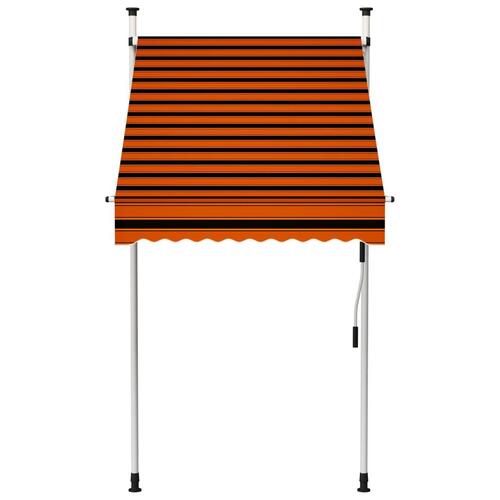 Manuel foldemarkise 100 cm orange og brun