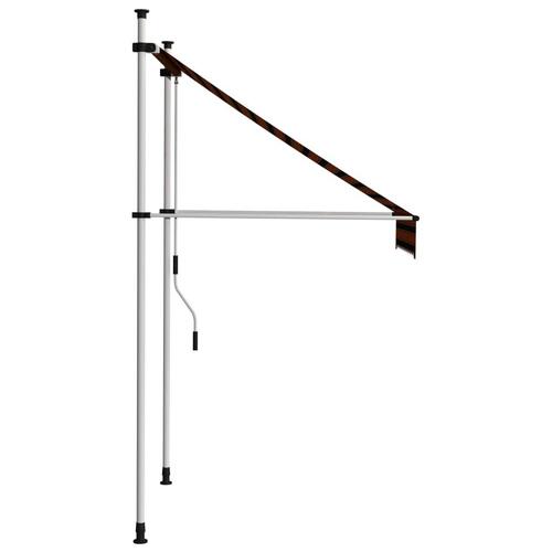 Manuel foldemarkise 100 cm orange og brun