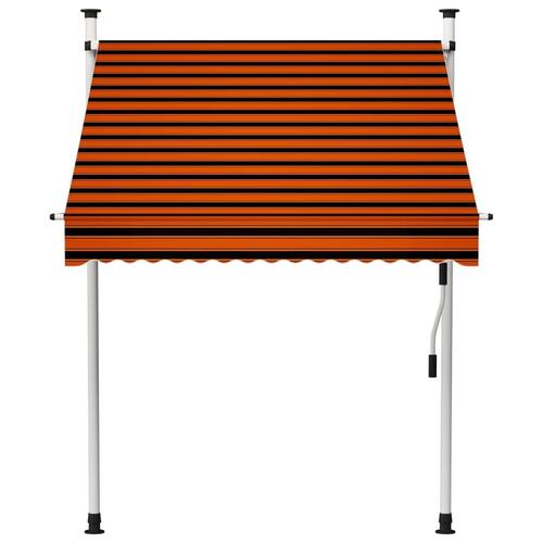 Manuel foldemarkise 150 cm orange og brun