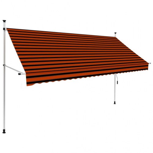 Manuel foldemarkise 300 cm - orange/brun