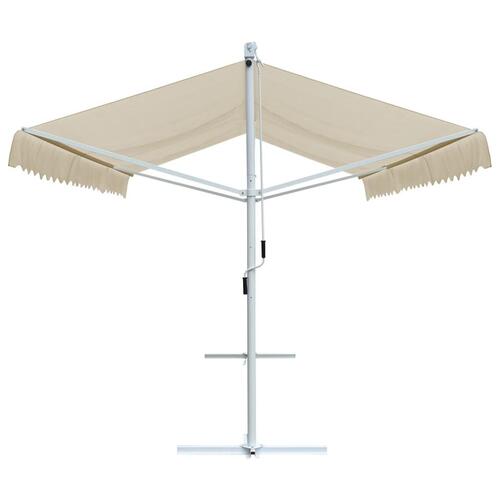 Fritstående markise 500x300 cm cremefarvet