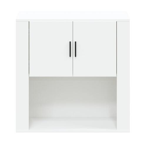 Vægskab 80x33x80 cm konstrueret træ hvid