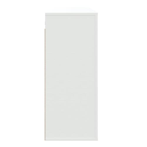 Vægskab 80x33x80 cm konstrueret træ hvid