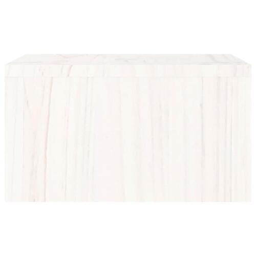 Skærmholder 50x27x15 cm massivt fyrretræ hvid