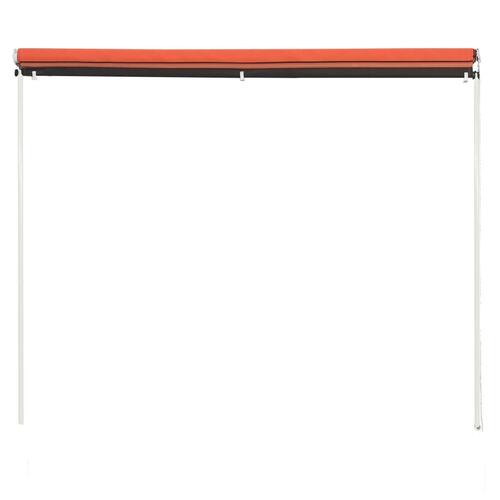 Foldemarkise 100x150 cm orange og brun