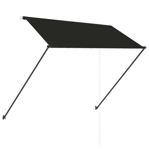 Foldemarkise med LED 250x150 cm antracitgrå