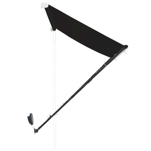 Foldemarkise med LED 250x150 cm antracitgrå