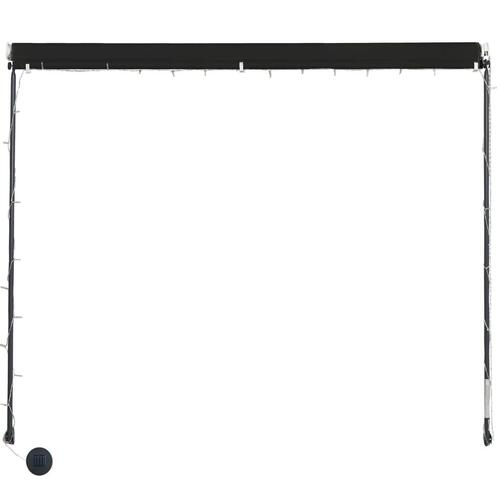Foldemarkise med LED 300x150 cm antracitgrå