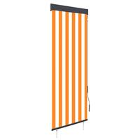 Udendørs rullegardin 60x250 cm hvid og orange