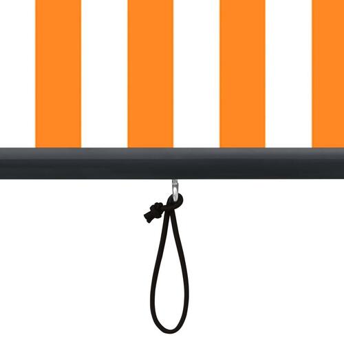 Udendørs rullegardin 60x250 cm hvid og orange