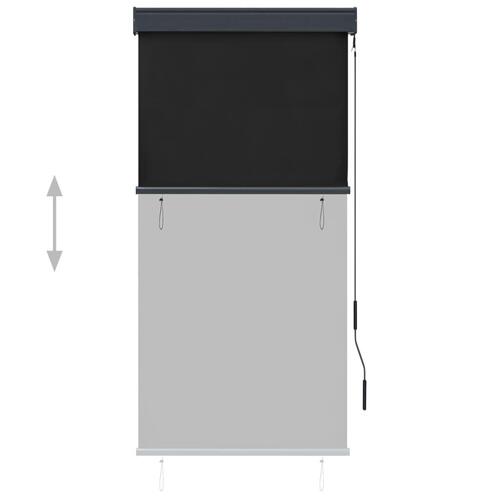 Udendørs rullegardin 80x250 cm antracitgrå